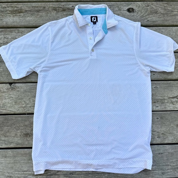 White FootJoy Polo Top - Picture 1 of 3